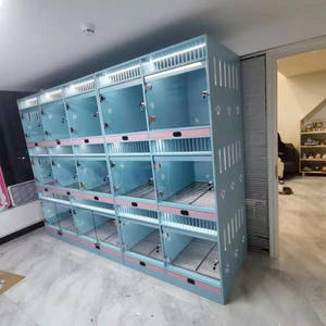 Ucuz çin fabrika satış ahşap köpek daire özelleştirilmiş ticari köpek yatılı kullanım yığını kutusu köpekler yetiştiriciliği için gösteriliyor - Product Image 4