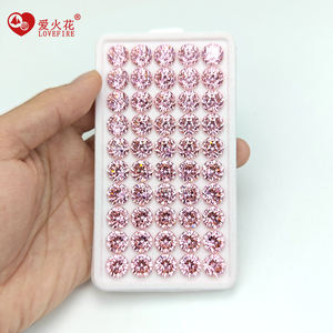 Gemme Love Fire 5A, Nuova Taglia a Fiore, Pietra Preziosa Sintetica CZ Sfusa, Forma Decagonale, Taglio Brillante Speciale a Stella, Zirconia Cubica Sintetica - Product Image 3