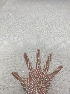 Châu Âu Và Mỹ Phong Cách Mới Lớn Và Nhỏ Bead Thêu + Sequin Thêu Wedding Dress Bead Thêu Lưới Vải - Product Image 6