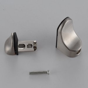 Étagère murale en <span class=keywords><strong>verre</strong></span> et bois réglable, support de deux pièces en métal massif, en nickel brossé, pour salle de bains et <span class=keywords><strong>douche</strong></span>, meilleure vente - Product Image 4