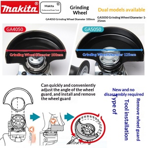 Polisseuse d'angle MAKITA GA4050/5050, alimentation CA 1300W, machine à polir et à découper, interrupteur à palette, vente en gros - Product Image 2