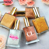 Huile Scintillante Légère Haute Brillance pour le Corps, Cosmétiques, Crème Bronzante Pailletée, Maquillage Sous Marque Privée, Enlumineur Liquide