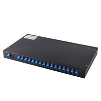 Caja Terminal Óptica de 12 Núcleos SC, Tipo Deslizante 1U 19'', Panel de Conexiones de Fibra Óptica Compatible con IP de 96 Puertos