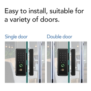 Khóa Cửa Kính Thông Minh Vân Tay Kỹ Thuật Số Không Chìa Khóa Kết Hợp Điện Thông Minh Cổng Tuya - Product Image 6