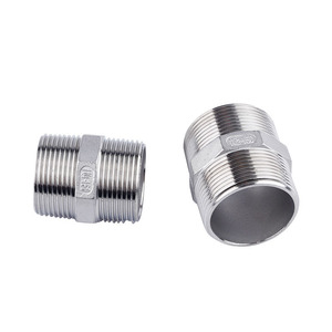 Conector hexagonal roscado de acero inoxidable Conan de 1/2 pulgada con rosca externa, fundido con precisión para accesorios de tubería - Product Image 2