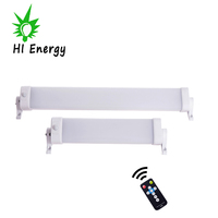 Tube lumineux LED solaire à détecteur PIR avec télécommande, étanche IP65, 12W 24W
