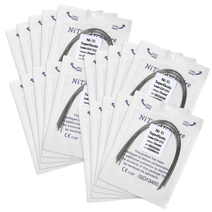 Filo per arco rettangolare ortodontico dentale Niti supporto per arco dentale inferiore superiore in acciaio inossidabile Super elastico - Product Image 1