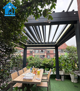 Abri de jardin <span class=keywords><strong>extérieur</strong></span> avec auvent imperméable et <span class=keywords><strong>moustiquaire</strong></span> pour les barbecues et les fêtes dans la cour - Product Image 6