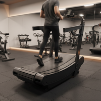 Máquina de Ejercicio Cardiovascular sin Motor, Caminadora Curva Woodway, Caminadora Manual Autogeneradora, Caminadora Curva Comercial para Fitness