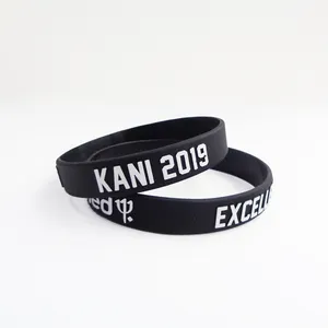 स्वनिर्धारित लोगो के साथ व्यक्तिगत सिलिकॉन कलाई बैंड खेल Wristband कंगन सस्ते कीमत