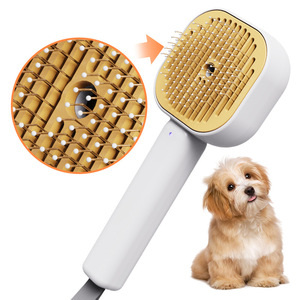 Brosse vapeur pour chat 3-en-1, peigne vapeur pour l'épilation, brosse autonettoyante, antistatique, en plastique écologique, outil de toilettage pour la salle de bain - Product Image 3