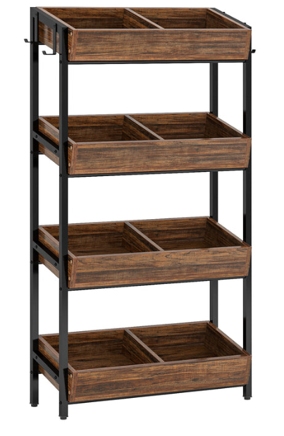 Apache Custom Wooden Snack Display Rack for Supermarket Weekend Deals, Convenience Stores and Gourmet Food Retail Showrooms — view 2