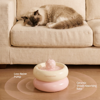 Fontaine à eau automatique pour chat, distributeur d'eau pour animaux de compagnie, bol à eau circulante 1,5 L pour chats d'intérieur