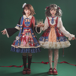 2024 Baige Año <span class=keywords><strong>Nuevo</strong></span> europeo de lujo cumpleaños vestido en capas Cascanueces disfraces de Navidad niñas vestidos de Lolita - Product Image 5