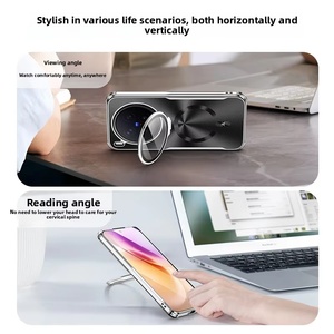 Fashion Electroplating CD Pattern Magnetic Phone Case For Vivo X300 Ultra X300Pro With Hidden Lens <b>Film</b> Bracket Shockproof Cover - Product Image 5