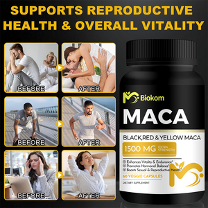 Fabrika Fiyatı 1500mg Organik Erkek <span class=keywords><strong>Maca</strong></span> Enerji Kapsülleri <span class=keywords><strong>Maca</strong></span> Kökü Kapsülleri Toptan Hormonal Denge İçin - Product Image 6
