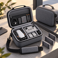 Étui pour mini-drone, sac de transport en EVA avec séparateur réglable, organiseur de rangement portable pour accessoires de drone