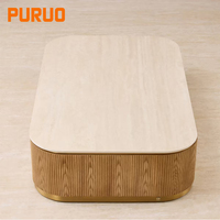 Table basse carrée en bois brun rétro, mobilier de salon moderne et minimaliste, bois massif, écologique, durable, sans formaldéhyde
