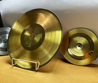 Disques vinyles personnalisés argentés de 7, 10 et 12 pouces pour la réplication et l'impression de disques, argent doré