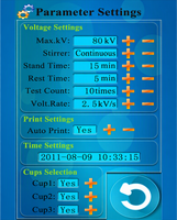 Testeur de tension de dérivation diélectrique (BDV) pour transformateur d'huile, haute précision, 110V, trois coupelles, protection IP55, OEM