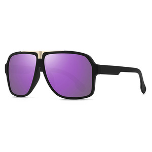 Lunettes de soleil polarisées de style européen américain à grande monture pour hommes, pour les sports de plein air, le cyclisme, la conduite, protection UV400 - Product Image 1