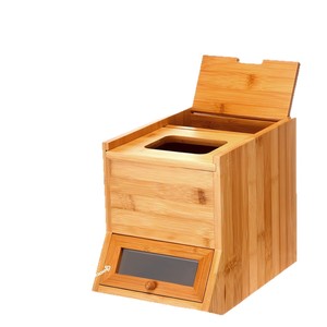 Bamboo Double Layer Laundry Pod <b>Storage</b> <b>Box</b> With <b>Drawer</b> Tissue Holder Rectangular Household Dustproof Organizer - Product Image 5