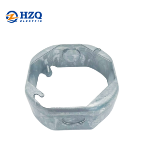 4 inç sekizgen uzatma halkası tavan çıkış kutusu 1-1/2 inç derin yuvarlak elektrik bağlantı kutusu genişletici derin - Product Image 2