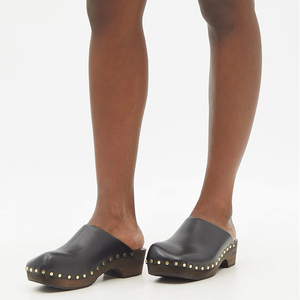 Sandali Ciabatte Zoccoli Classici da Donna per Adulti con Suola in <span class=keywords><strong>Legno</strong></span> Fatti a Mano Confortevoli e Logo Personalizzato - Product Image 5