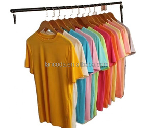Lancoda US Sizes Pastel Color Men Women Polyester Spandex Crew Neck Sublimation t Shirt