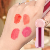 Gloss à lèvres en gros, liquide, teinte gelée, rouge à lèvres, fard à paupières, design 3 en 1, gloss à lèvres, rouge à lèvres, marque privée, fournisseur de gloss à lèvres