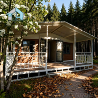 Casa Contenedor de Acero Prefabricada de 20 Pies, 1 Dormitorio, Clínica Móvil, Oficina con Baño, Ducha, Entrada, Construcción, Uso de Emergencia