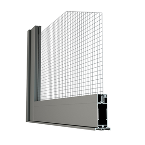 Porte moustiquaire coulissante double rail en maille diamantée série Premium Astral Ultra 128 en acier inoxydable 304 pour la ventilation domestique - Product Image 1