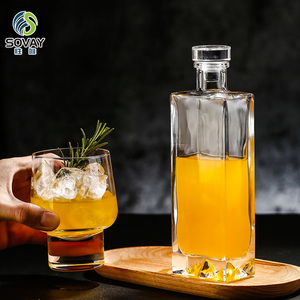 Bottiglia Quadrata da 500ml per <span class=keywords><strong>Whisky</strong></span>, Gin, Vodka, Bottiglia in Vetro per Liquori e Alcolici - Product Image 5
