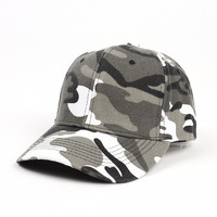 Casquette de baseball camouflage 3D logo brodé personnalisable Casquette imperméable en popeline Oxford Dobby en velours à carreaux Chapeau à 6 panneaux à bord incurvé