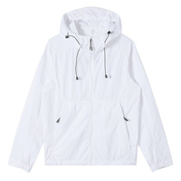 Nouvelle veste de protection solaire à capuche en nylon tissé style montagne UPF50+ pour hommes - Ultra-fine, respirante, imperméable, résistante aux UV