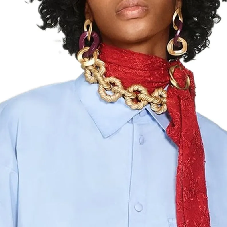 Mode Vintage Metall Punk Choker Halskette Kragen Statement Alloy Link Halsketten für Frauen Schmuck Geschenke