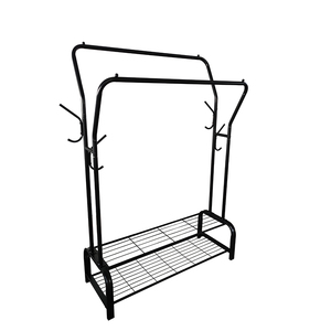 <strong>Hall</strong> Entryway Free Standing Tree Hanging Bag Hat Jacket Umbrella Metal Clothes Hanger <strong>Stand</strong> With Shoe Rack - Product Image 4