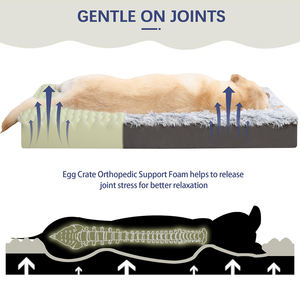 Cama para Perros Ksia Ortopédica Personalizada de Lujo, de Felpa Sólida para Todas las Estaciones, con Funda Extraíble Lavable y Sostenible - Product Image 6