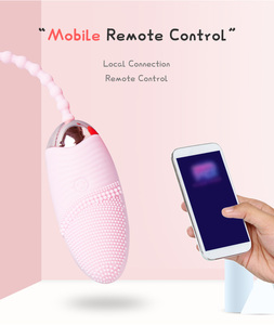 Giocattoli del sesso APP per telefoni cellulari telecomando Video vocale uovo vibrante rosa dispositivo di masturbazione punto G vibrante prodotti Sax per adulti - Product Image 4