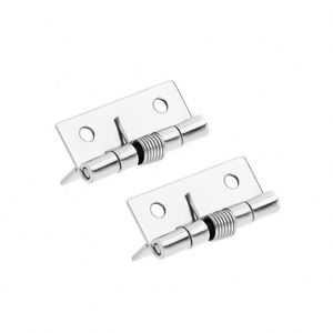 Charnière miniature EBM modèle 820068 en acier au carbone moderne, épaisseur 2 mm, auto-fermante, angle d'ouverture 180°, installation facile pour portes/armoires - Product Image 1