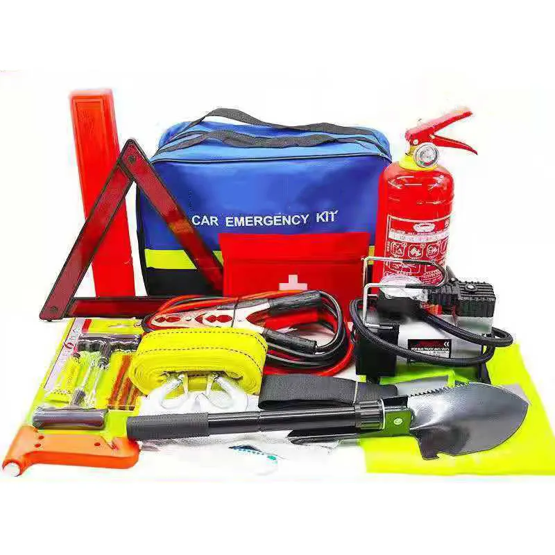 Оптовая продажа, портативная дорожная сумка для помощи при помощи автомобиля, набор инструментов для чрезвычайных ситуаций