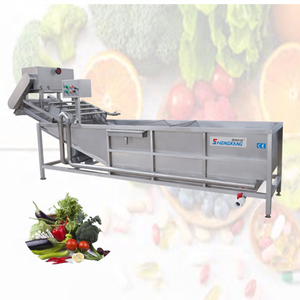 Pressure Spray Customizzed Vegetables And Fruits Cleaning Washing Machine Bubbles Airborne Garlic Cleaning Machine