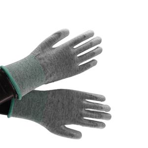 Guantes antiestáticos ESD con fibra de carbono de alta resistencia Guantes DE TRABAJO DE PU para construcción y reparación de PC - Product Image 4