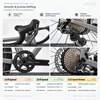 Sepeda Gravel G2max 700C Rangka Aluminium AL6061 T6 24-Speed Balap Hidrolik Cakram Serat Karbon Off-Road Ramah Lingkungan