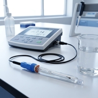 Capteur de pH haute température JIRS GP-400GT-PH pour traitement industriel de l'eau, électrolyte en gel sans recharge pour eaux usées