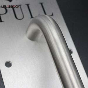 דלת 304 נירוסטה למשוך לדחוף מצביע על ידית צלחת עבור שער כניסה ציבורית - Product Image 6