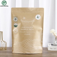 Bolsa de Papel Kraft Resistente a la Humedad con Cierre Hermético, para Empacar Chicle, Leche, Gelatina y Condimentos