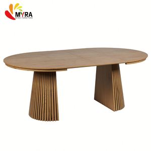 <span class=keywords><strong>Mesa</strong></span> de <span class=keywords><strong>Comedor</strong></span> <span class=keywords><strong>Extensible</strong></span> Moderna Ovalada de MDF para 6, 8, 10 o <span class=keywords><strong>12</strong></span> <span class=keywords><strong>Personas</strong></span>, Diseño Nórdico Minimalista - Product Image 5