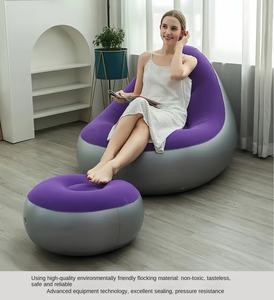 2026年新作 卸売 ポータブル エアーソファ エアチェア付き レイジーソファ 家庭用・屋外用 - Product Image 2