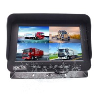 Moniteur d'affichage divisé étanche AHD 1080P 10.1 pouces 6 canaux MDVR télécommande fonctions RVB pour l'utilisation du véhicule